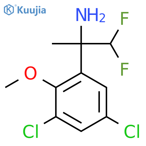 2-(3,5-Dichloro-2-methoxyphenyl)-1,1-difluoropropan-2-amine structure