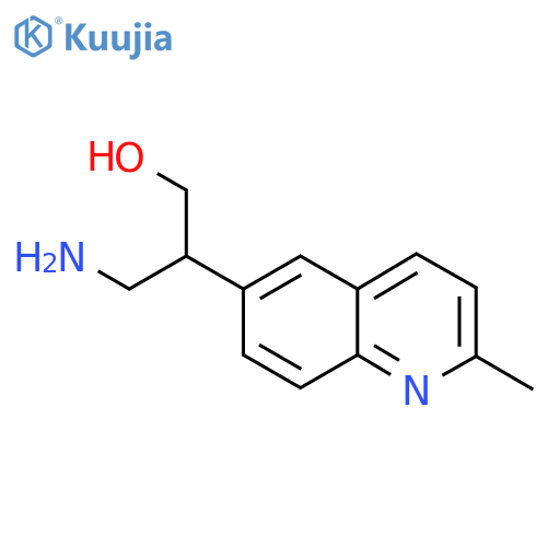 3-amino-2-(2-methylquinolin-6-yl)propan-1-ol structure