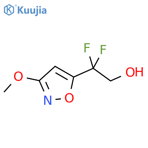 2,2-Difluoro-2-(3-methoxy-1,2-oxazol-5-yl)ethan-1-ol structure