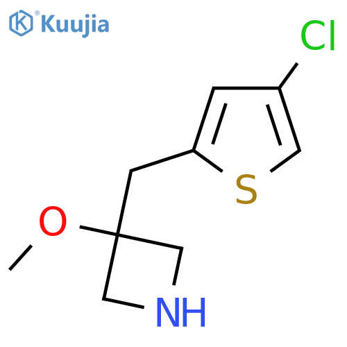 3-(4-chlorothiophen-2-yl)methyl-3-methoxyazetidine structure