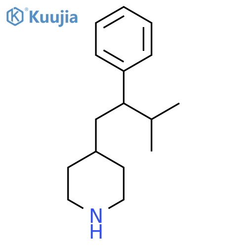 4-(3-methyl-2-phenylbutyl)piperidine structure