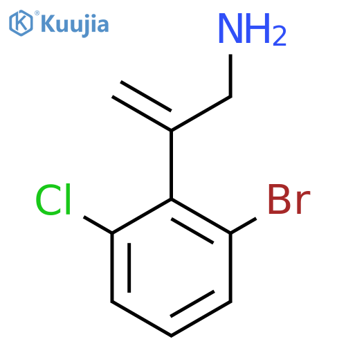 2-(2-Bromo-6-chlorophenyl)prop-2-en-1-amine structure