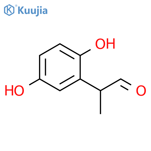 2-(2,5-dihydroxyphenyl)propanal structure
