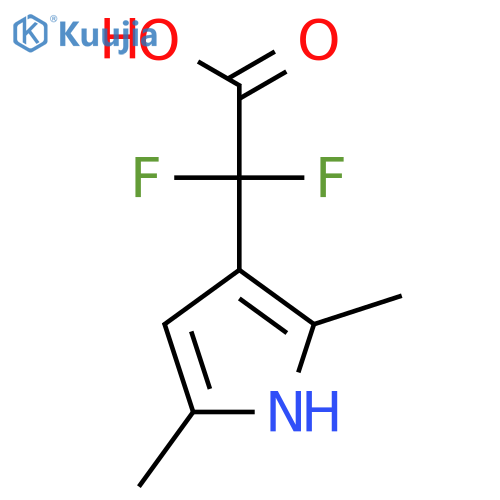 2-(2,5-dimethyl-1H-pyrrol-3-yl)-2,2-difluoroacetic acid structure