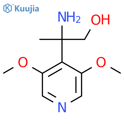 2-amino-2-(3,5-dimethoxypyridin-4-yl)propan-1-ol structure
