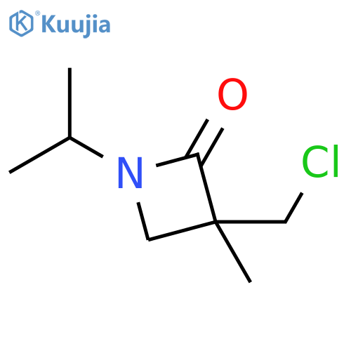 3-(chloromethyl)-3-methyl-1-(propan-2-yl)azetidin-2-one structure