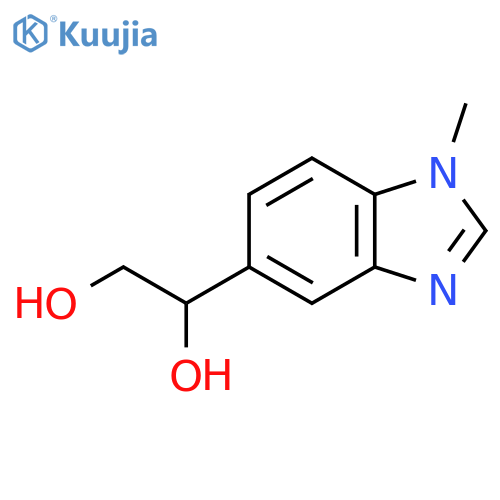 1-(1-methyl-1H-1,3-benzodiazol-5-yl)ethane-1,2-diol structure