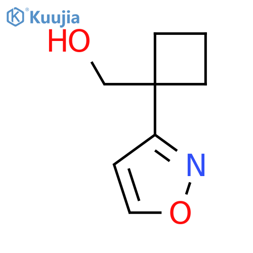 1-(1,2-oxazol-3-yl)cyclobutylmethanol structure