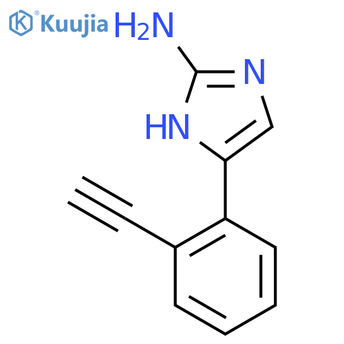 5-(2-ethynylphenyl)-1H-imidazol-2-amine structure