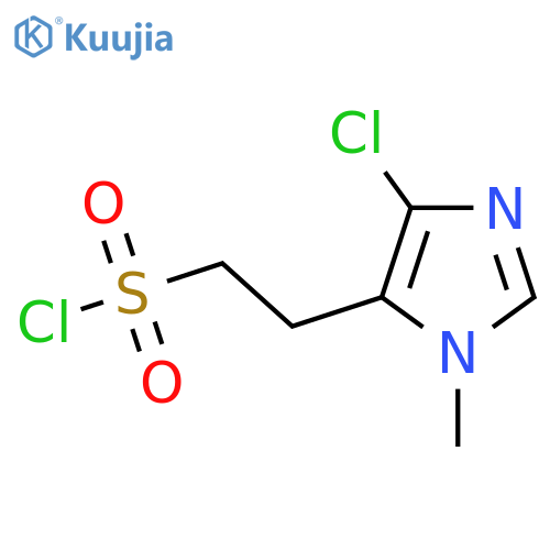 2-(4-chloro-1-methyl-1H-imidazol-5-yl)ethane-1-sulfonyl chloride structure