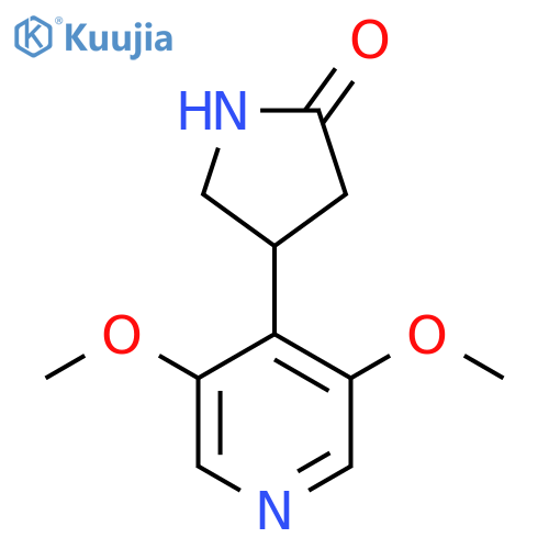 4-(3,5-dimethoxypyridin-4-yl)pyrrolidin-2-one structure