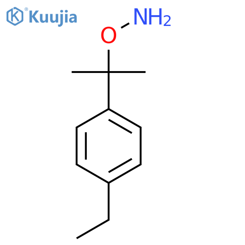 O-2-(4-ethylphenyl)propan-2-ylhydroxylamine structure