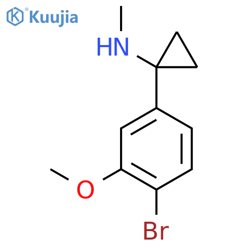 1-(4-bromo-3-methoxyphenyl)-N-methylcyclopropan-1-amine structure