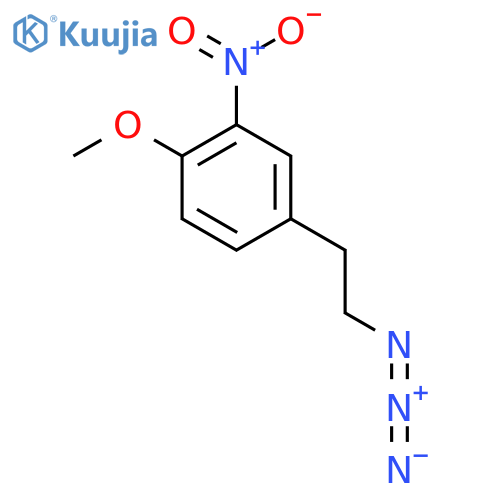 4-(2-azidoethyl)-1-methoxy-2-nitrobenzene structure
