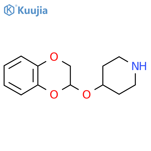 4-(2,3-dihydro-1,4-benzodioxin-2-yloxy)piperidine structure