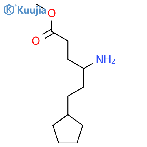methyl 4-amino-6-cyclopentylhexanoate structure