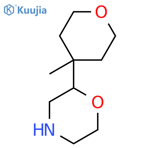 2-(4-methyloxan-4-yl)morpholine structure