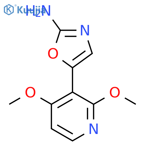 5-(2,4-dimethoxypyridin-3-yl)-1,3-oxazol-2-amine structure