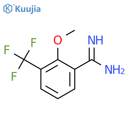 2-methoxy-3-(trifluoromethyl)benzene-1-carboximidamide structure