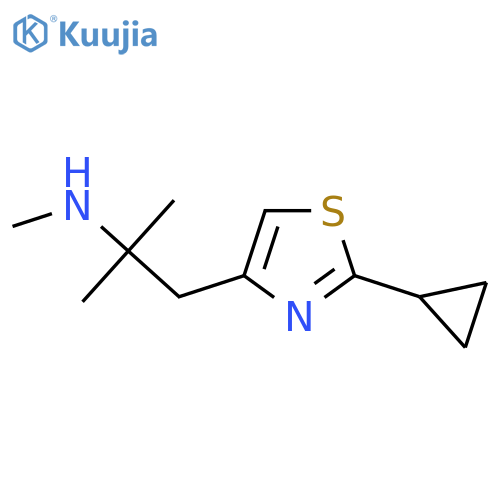 1-(2-cyclopropyl-1,3-thiazol-4-yl)-2-methylpropan-2-yl(methyl)amine structure