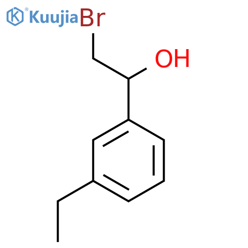 2-bromo-1-(3-ethylphenyl)ethan-1-ol structure