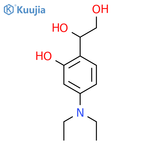 1-[4-(Diethylamino)-2-hydroxyphenyl]ethane-1,2-diol structure