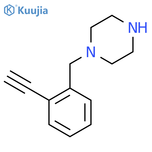 1-(2-ethynylphenyl)methylpiperazine structure