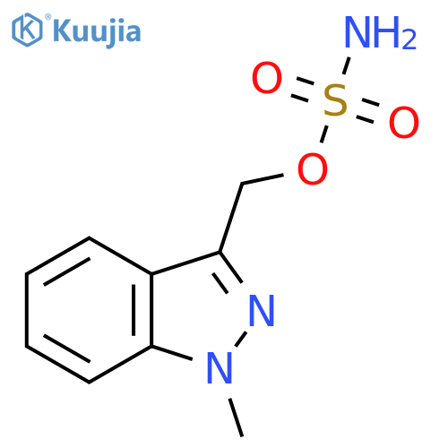 (1-methyl-1H-indazol-3-yl)methyl sulfamate structure