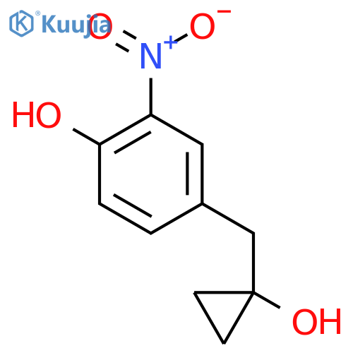 4-(1-hydroxycyclopropyl)methyl-2-nitrophenol structure