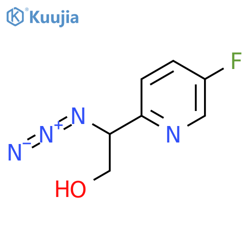 2-azido-2-(5-fluoropyridin-2-yl)ethan-1-ol structure