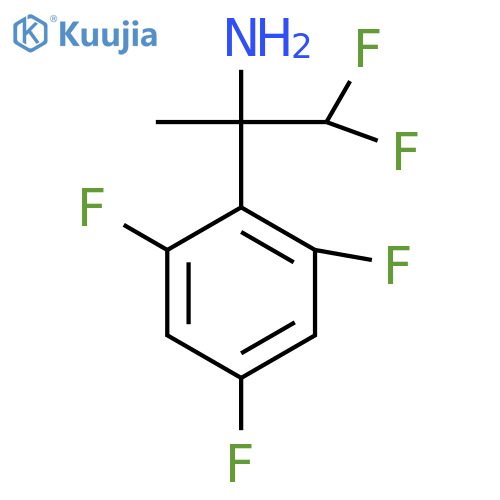 1,1-difluoro-2-(2,4,6-trifluorophenyl)propan-2-amine structure