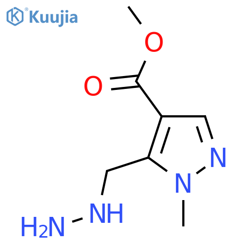 methyl 5-(hydrazinylmethyl)-1-methyl-1H-pyrazole-4-carboxylate structure