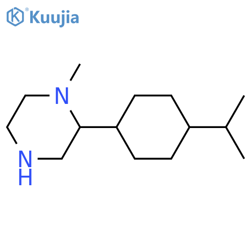 1-methyl-2-4-(propan-2-yl)cyclohexylpiperazine structure