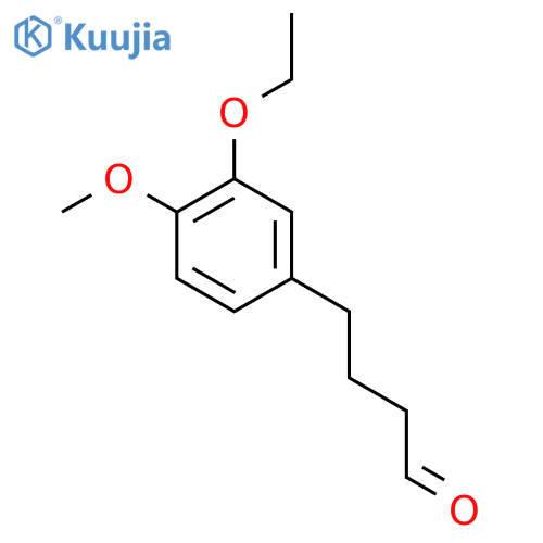 4-(3-ethoxy-4-methoxyphenyl)butanal structure
