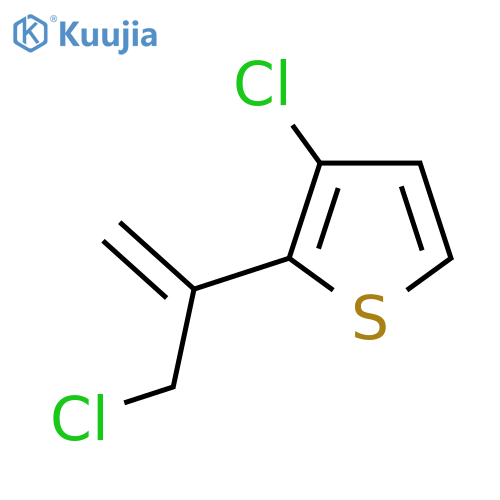3-chloro-2-(3-chloroprop-1-en-2-yl)thiophene structure