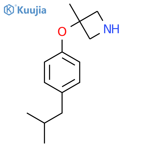 3-methyl-3-4-(2-methylpropyl)phenoxyazetidine structure