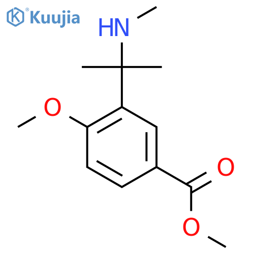 methyl 4-methoxy-3-2-(methylamino)propan-2-ylbenzoate structure