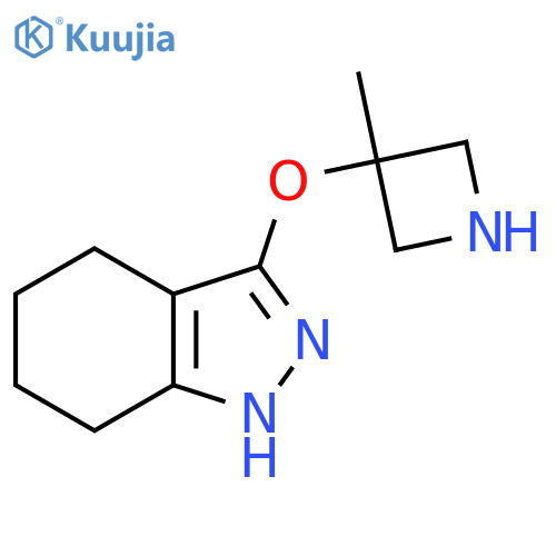 3-(3-methylazetidin-3-yl)oxy-4,5,6,7-tetrahydro-1H-indazole structure