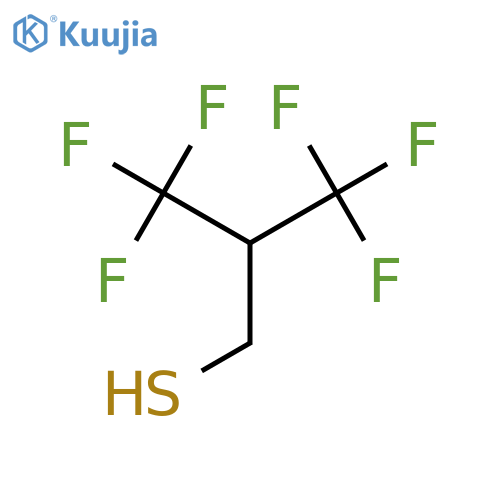 3,3,3-trifluoro-2-(trifluoromethyl)propane-1-thiol structure