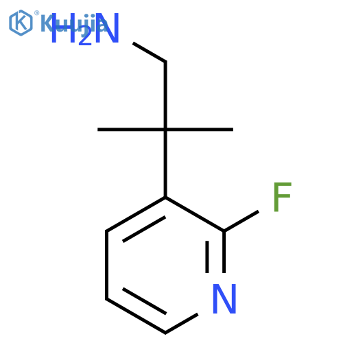 2-(2-fluoropyridin-3-yl)-2-methylpropan-1-amine structure