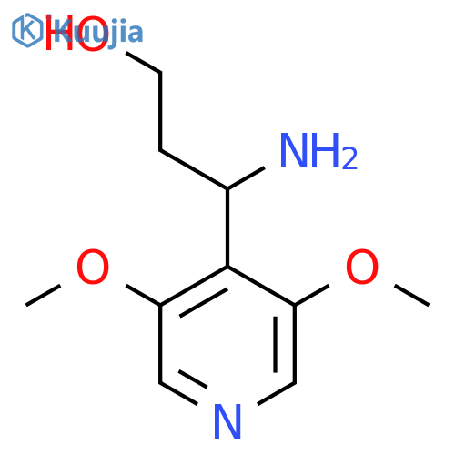 3-Amino-3-(3,5-dimethoxypyridin-4-yl)propan-1-ol structure