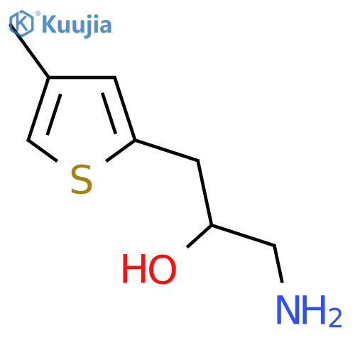 1-amino-3-(4-methylthiophen-2-yl)propan-2-ol structure