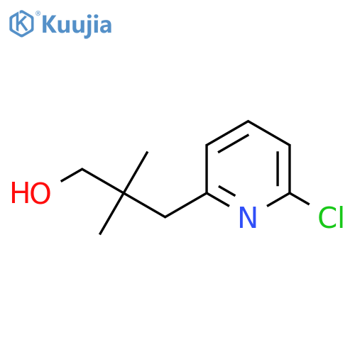 3-(6-chloropyridin-2-yl)-2,2-dimethylpropan-1-ol structure