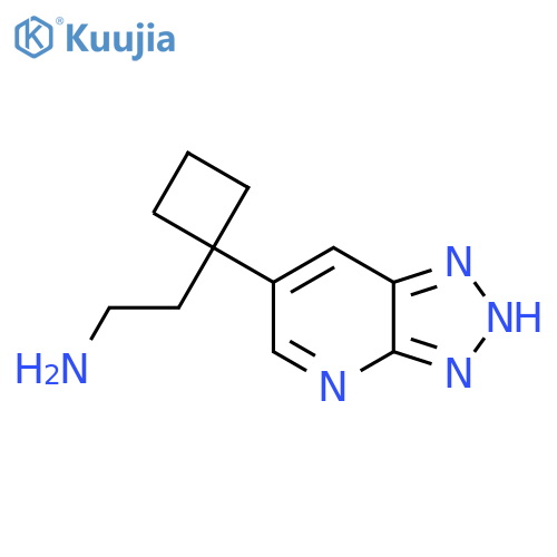 2-(1-{3H-1,2,3triazolo4,5-bpyridin-6-yl}cyclobutyl)ethan-1-amine structure