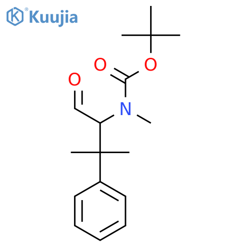 tert-butyl N-methyl-N-(3-methyl-1-oxo-3-phenylbutan-2-yl)carbamate structure
