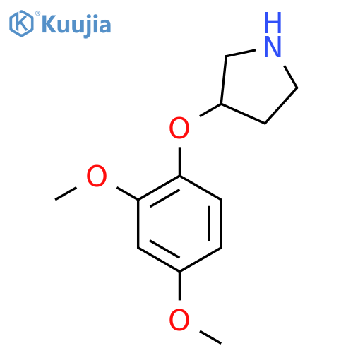 3-(2,4-dimethoxyphenoxy)pyrrolidine structure