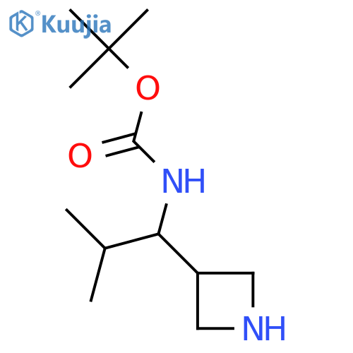 tert-butyl N-1-(azetidin-3-yl)-2-methylpropylcarbamate structure