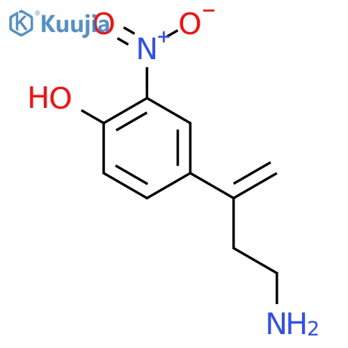 4-(4-aminobut-1-en-2-yl)-2-nitrophenol structure