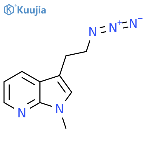 3-(2-azidoethyl)-1-methyl-1H-pyrrolo2,3-bpyridine structure