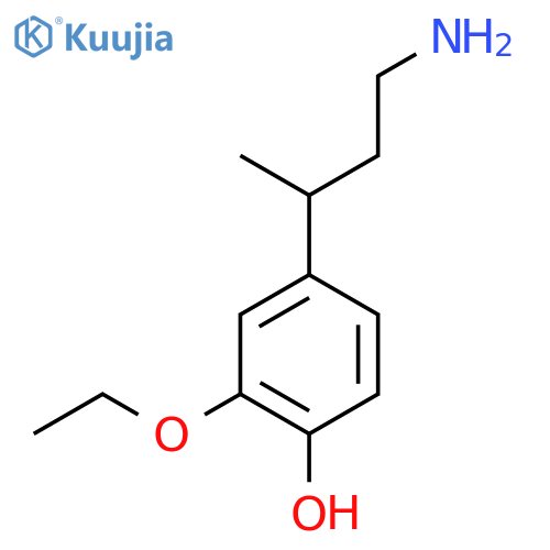 4-(4-aminobutan-2-yl)-2-ethoxyphenol structure